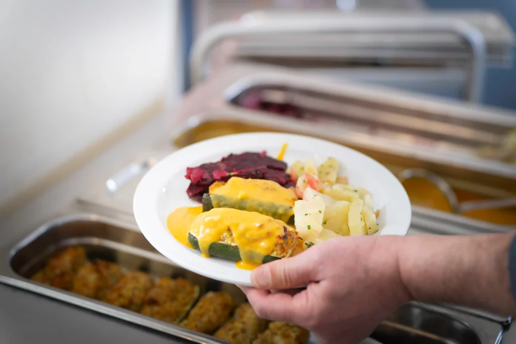 Vital Speisehaus Wandelhalle Vegi-Mittagsmenu