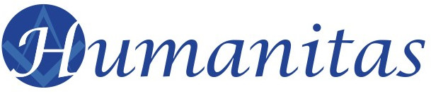 Humanitas Logo in blauer Schrift